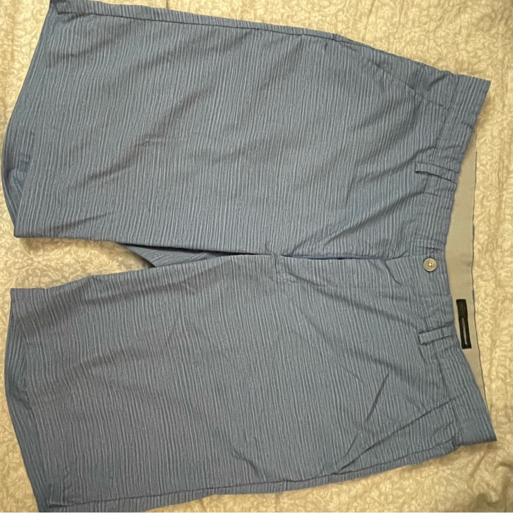 Greg Norman | Blue Stripe Golf Shorts | Waist: 36